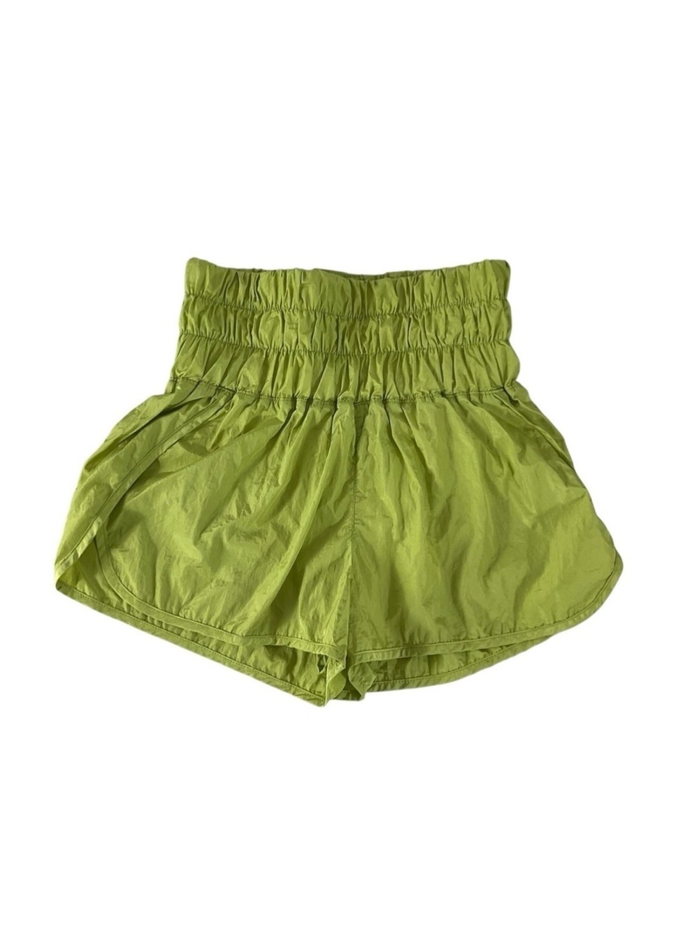 Free People FP Movement The Way Home Shorts Green High Rise Size Small